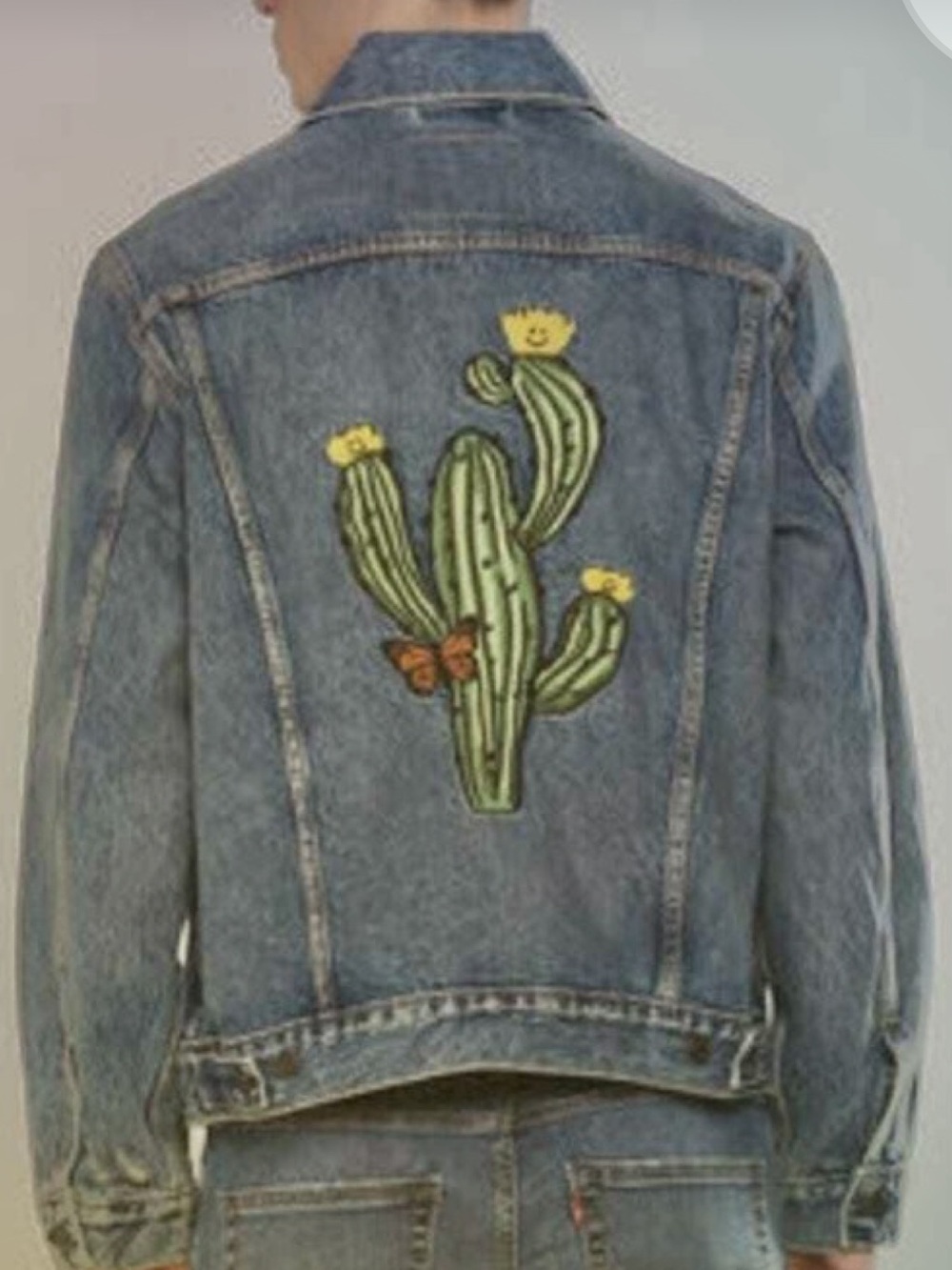 Levi's Good Nature Cactus Smiley Vintage Fit Trucker Denim Jacket